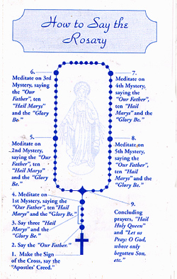 Catholic Rosary Prayer Guide | How to Pray the Rosary Pamphlet