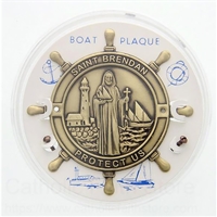 Saint Brendan Boat Plaque