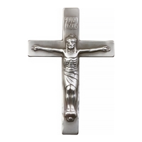 Pewter Crucifix Visor Clip