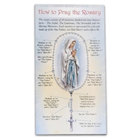 Mysteries of the Rosary Prayer Cards | Rosary Instructions