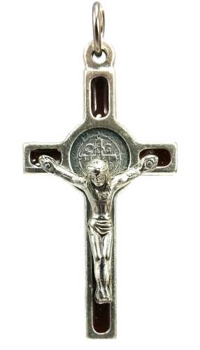 St Benedict Crucifix-Brown | Discount Catholic Products
