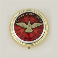 Brass Pyx with Liner - Confirmation Holy Spirit - Medium