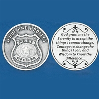 Police Officer Serenity Prayer Coin