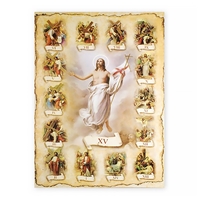 Stations of the Cross Wall Poster - 19" x 27"
