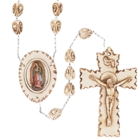 Our Lady of Guadalupe Stoneware Wall Rosary