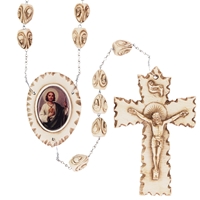 Saint Jude Stoneware Wall Rosary