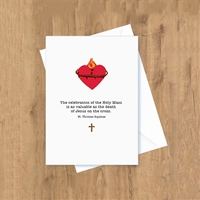 Celebration of the Holy Mass Catholic Greeting Card