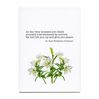 He Will Lift You Up St. Rose Sympathy Card