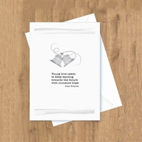 Young Love Wedding Catholic Greeting Card