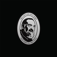 Padre Pio Car Decal