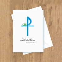 Teach Us To Give Ordination Catholic Greeting Card