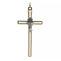 5 Inches Gold and White Chalice Wall Cross