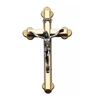 4-inch Gold Cross Metal Crucifix