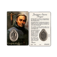 Junipero Serra Laminated Prayer Card