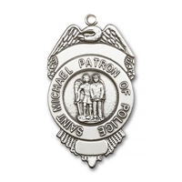 St. Michael - Patron Saint of Police Badge Key Chain