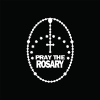 Pray the Rosary Car Decal