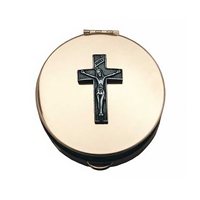 Brass Pyx - Crucifix - Small