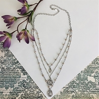 Vintage Inspired Multi-Strand Necklace, Cora