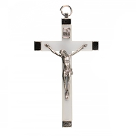 Luminescent Plastic & Metal Bound Crucifix - 4.5 Inch