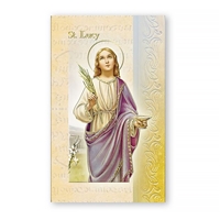St. Lucy Biography Prayer Card