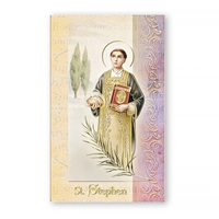St. Stephen Biography Prayer Card