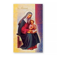 St. Anne Biography Prayer Card