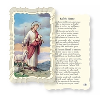 Safely Home Linen Prayer Card