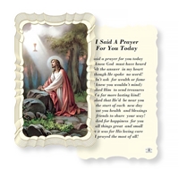 I Said a Prayer for You Today Linen Prayer Card