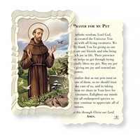 Prayer For My Pet Linen Prayer Card