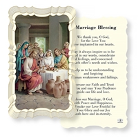 Marriage Blessing Linen Prayer Card
