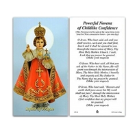 Infant of Prague Holy Card - Pack of 100
