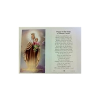 Our Lady of Mount Carmel Holy Card - Pack of 100