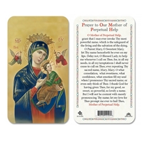 Our Mother of Perpetual Help Plastic Prayer Card