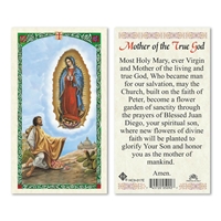 Mother of the True God Laminated Prayer Card