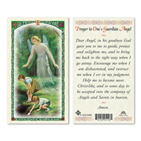 Guardian Angel with Children by River Laminated Prayer Card