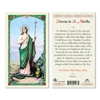 Saint Martha Novena Laminated Prayer Card