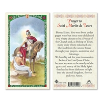 Prayer to St Martin de Tours Laminated Prayer Card