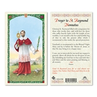 Saint Raymond Laminated Prayer Card