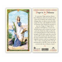 Saint Philomena Laminated Prayer Card