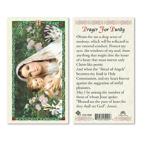 Purity Prayer Laminated Prayer Card
