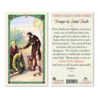 Prayer to Saint Roch Laminated Prayer Card