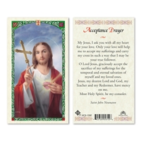 Acceptance Prayer Laminated Prayer card