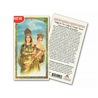Our Lady of Prompt Succor - Hurricanes Laminated Prayer Card
