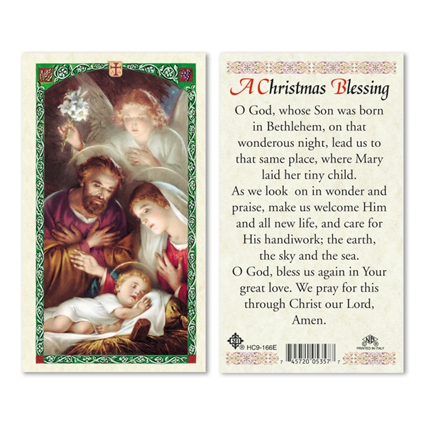 Christmas Blessing Laminated Prayer Card Discount Catholic Products