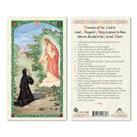 Saint Margaret Mary Laminated Prayer Card