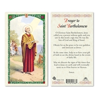 Prayer to St. Bartholomew Laminated Prayer Card