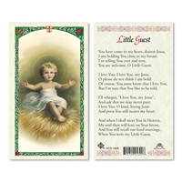 Baby Jesus Little Guest Laminated Prayer Card