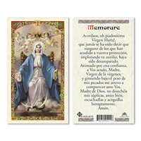 Memorare en Espanol Laminated  Prayer Card