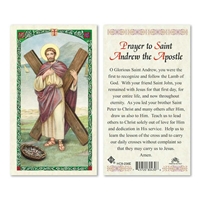 Saint Andrew the Apostle Laminated Prayer Card