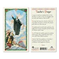 Teacher's Laminated Prayer Card